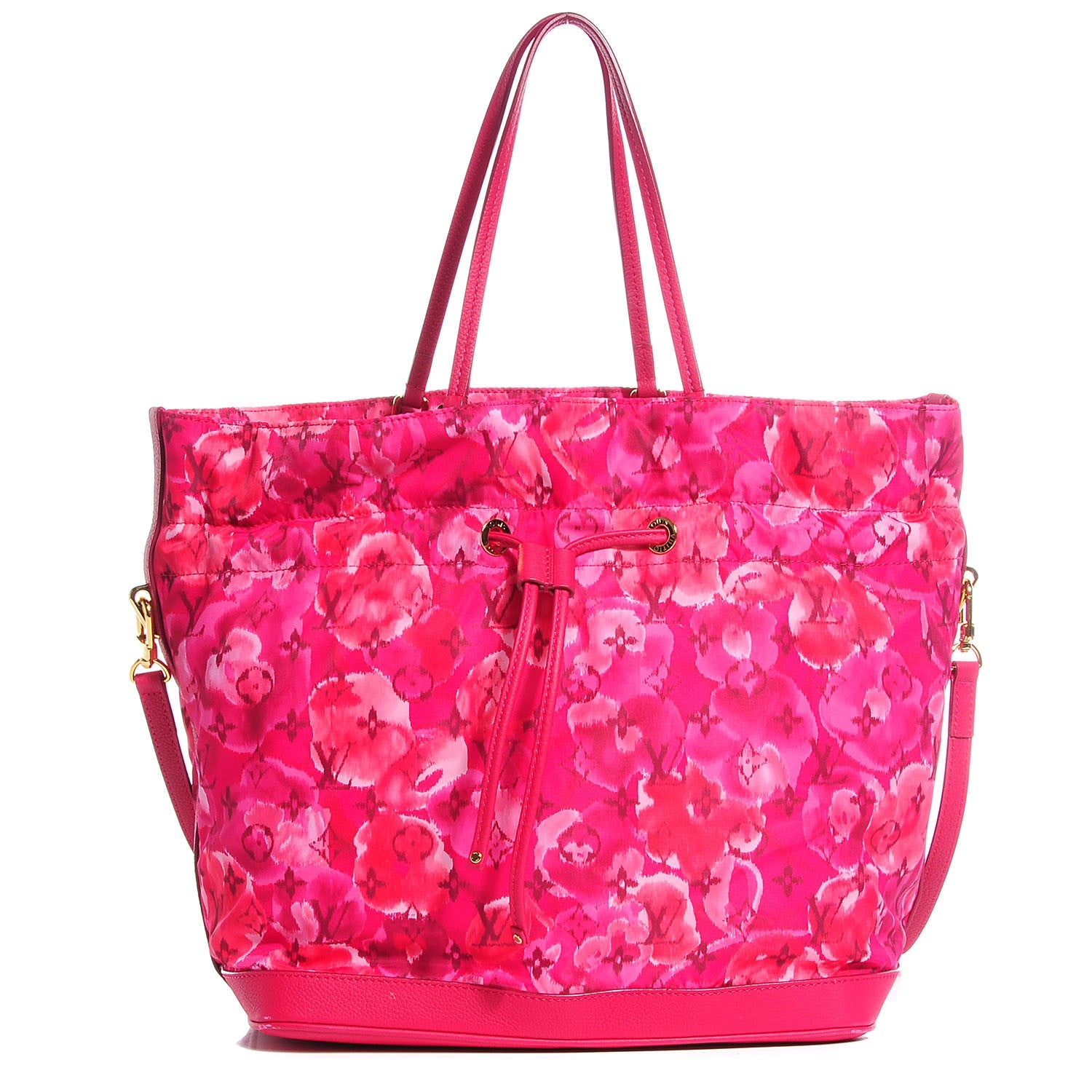 Louis Vuitton Nylon Monogram Ikat Noefull MM Rose Indien 1 of 7