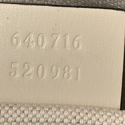 Gucci Boarded Plutone Calfskin Mini Horsebit 1955 Top Handle Bag Mystic White 7 of 10