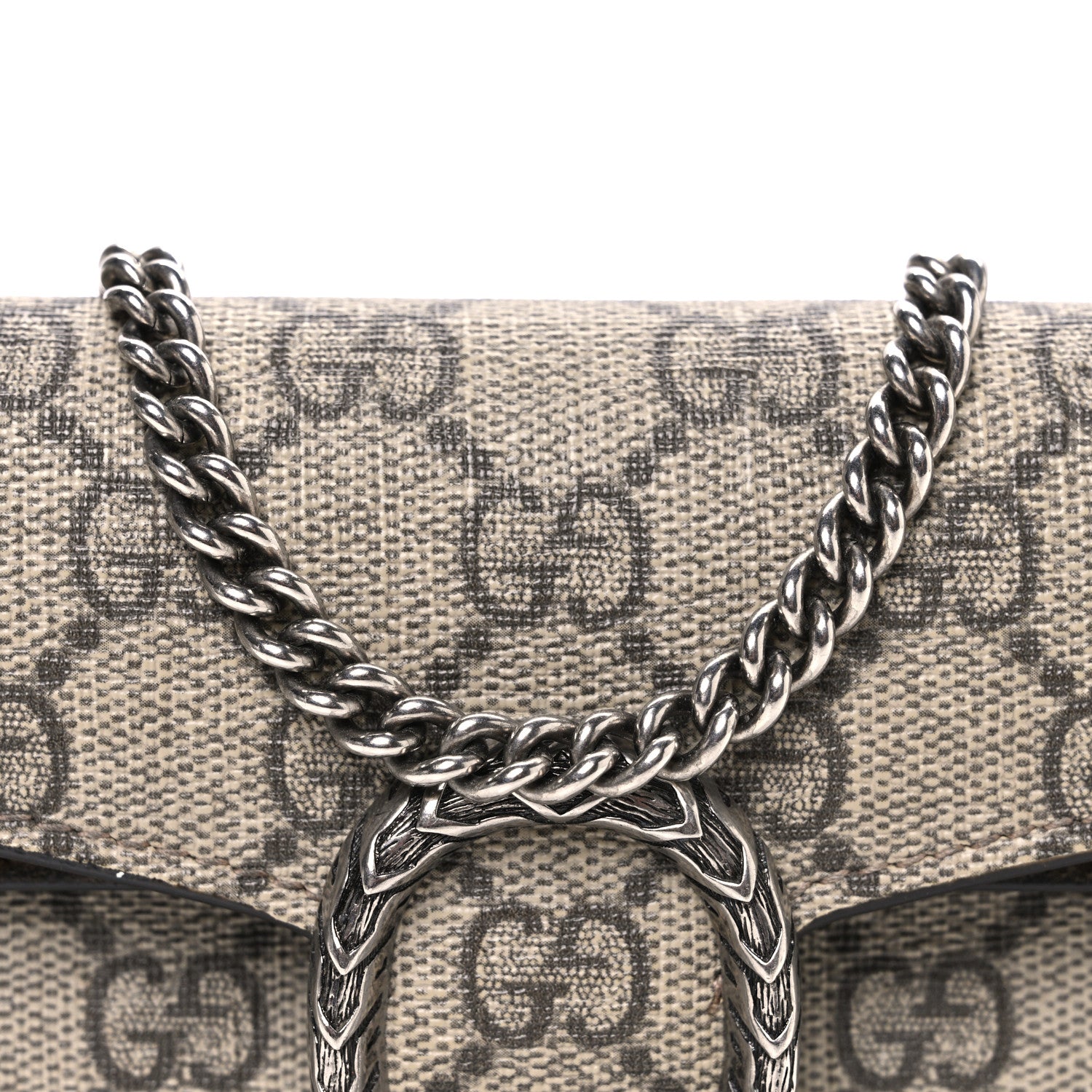 Gucci GG Supreme Monogram Super Mini Dionysus Shoulder Bag Taupe 7 of 11