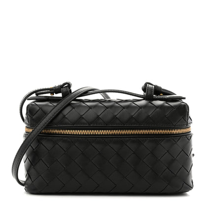 Bottega Veneta Calfskin Intrecciato Bang Bang Vanity Case Black 2 of 21