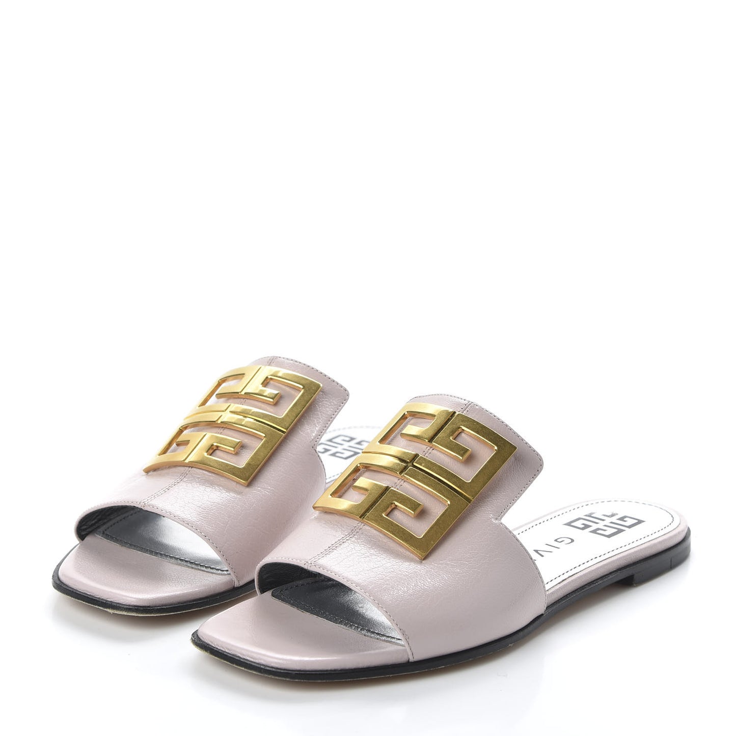 Goatskin 4G Flat Sandals 35.5 Pink