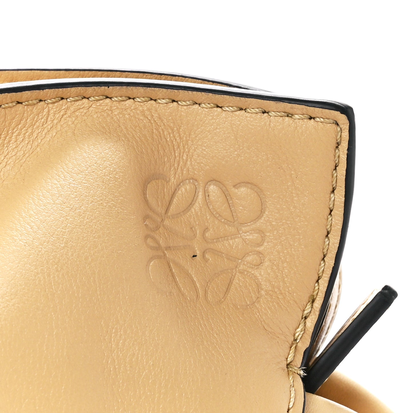 Calfskin Mini Flamenco Knot Clutch Dark Butter