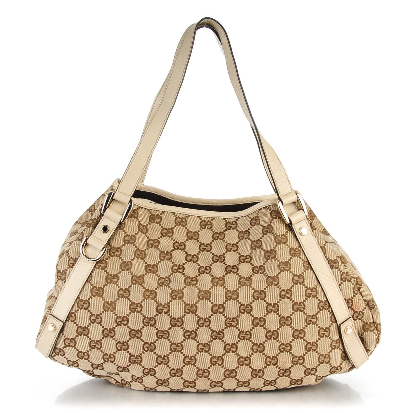 Monogram Medium Abbey Shoulder Bag Off White
