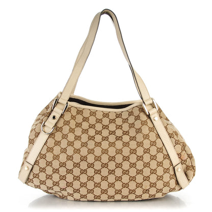 Gucci Monogram Medium Abbey Shoulder Bag Off White 1 of 7