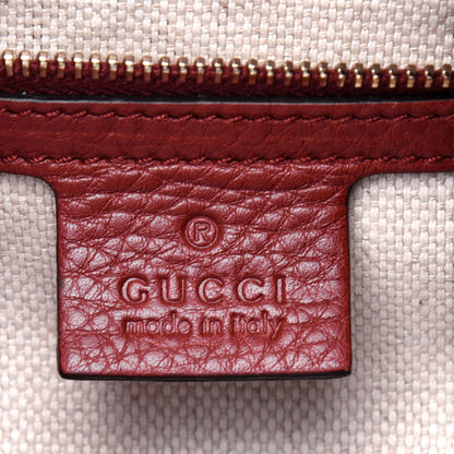 Gucci Calfskin Web Medium Dressage Hobo Red 7 of 12