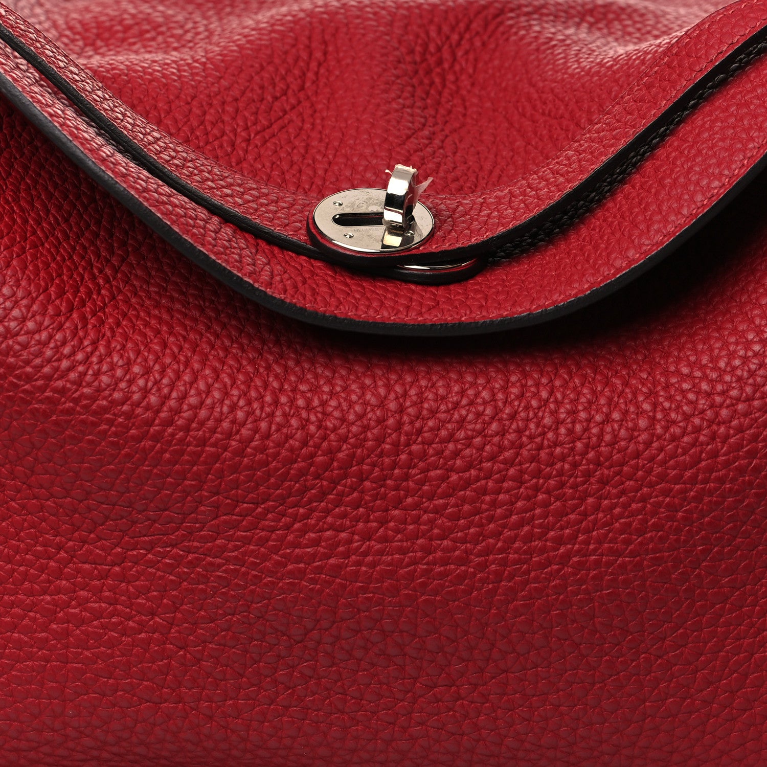 Hermes Taurillon Clemence Lindy 34 Rouge Grenat 6 of 8