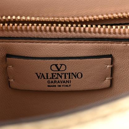 Valentino Garavani Metallic Calfskin Crystal Snake Embossed Mini VSling Top Handle Bag Gold 6 of 9