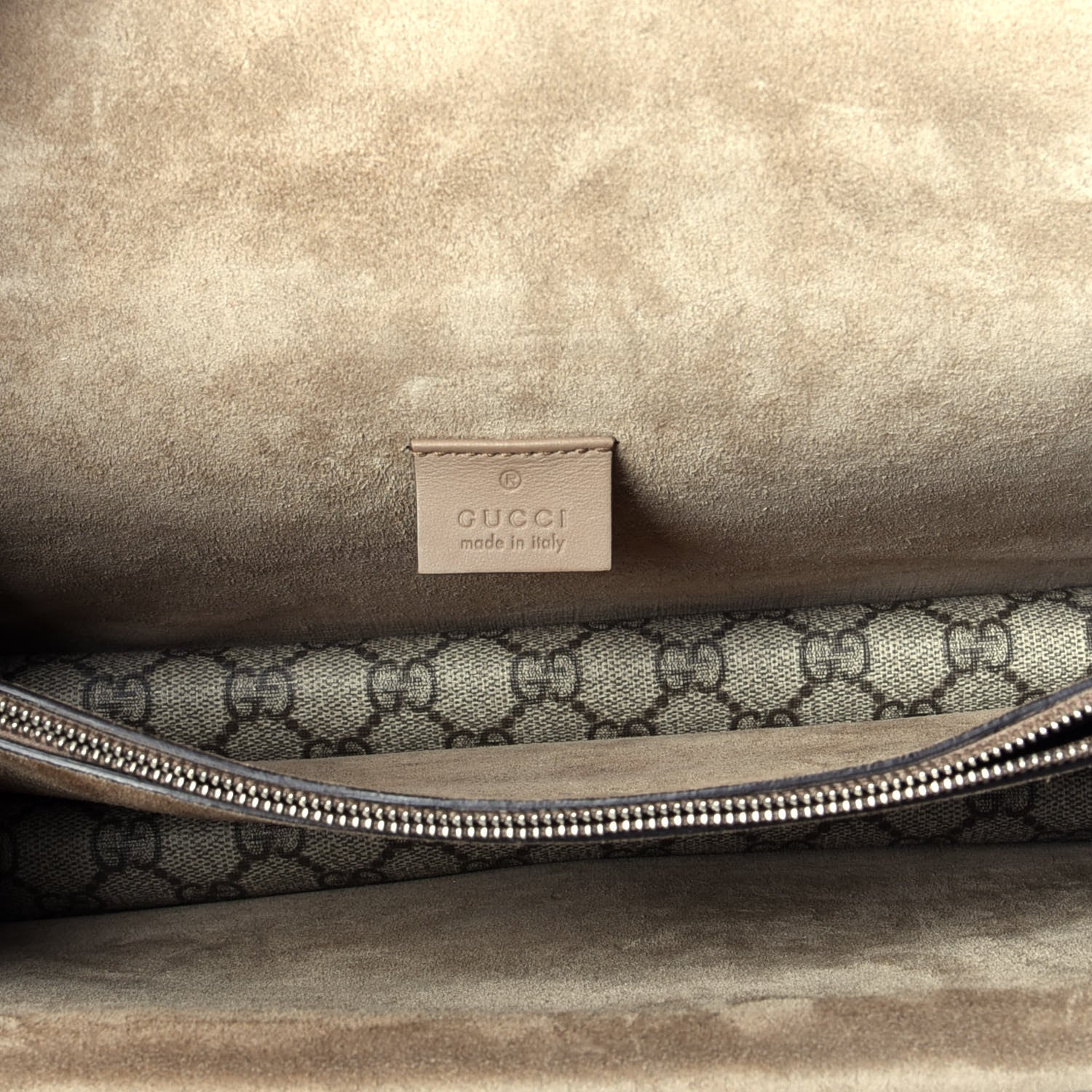 Gucci GG Supreme Monogram Small Dionysus Shoulder Bag Taupe 4 of 8