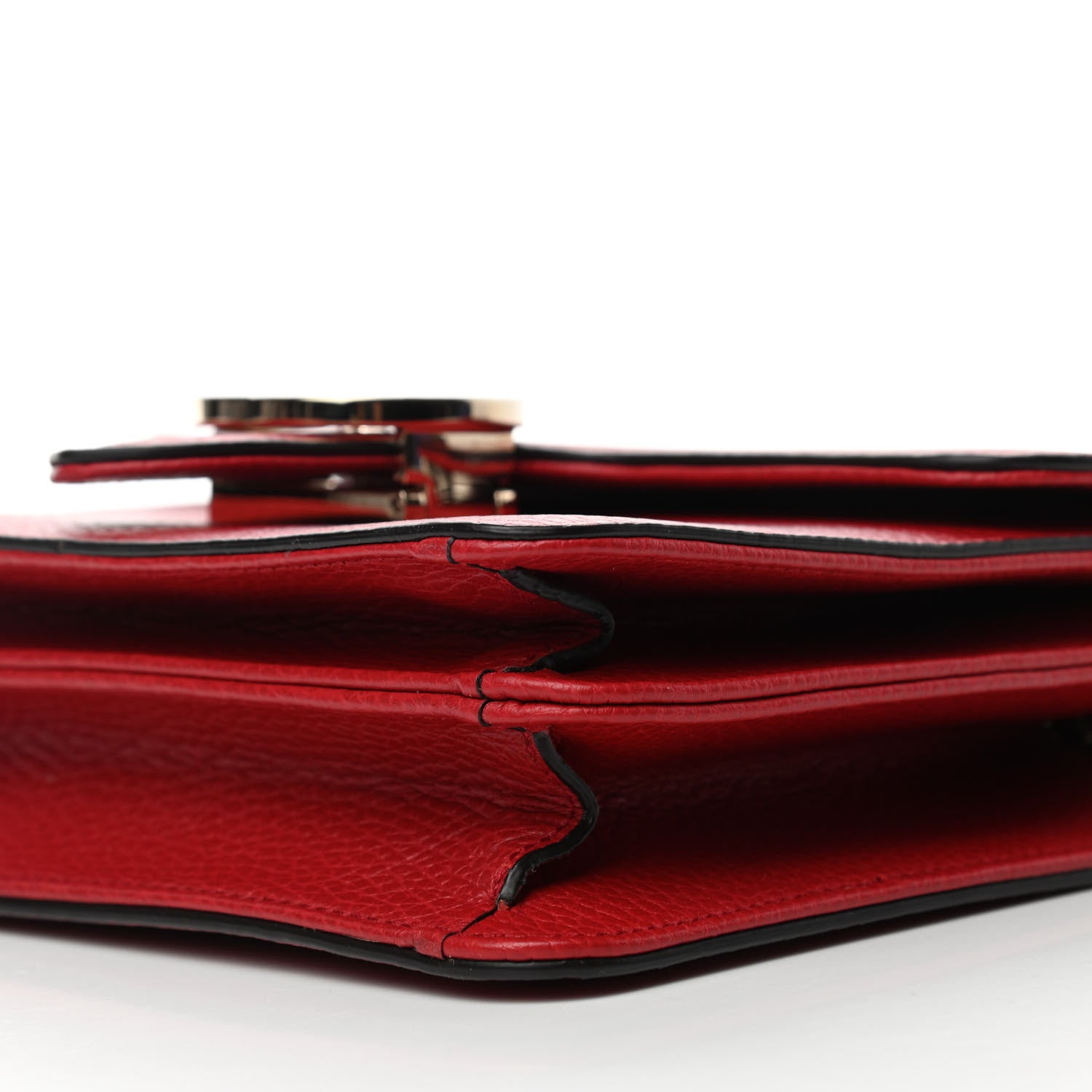 Gucci Dollar Calfskin Small Interlocking G Shoulder Bag Red 10 of 10