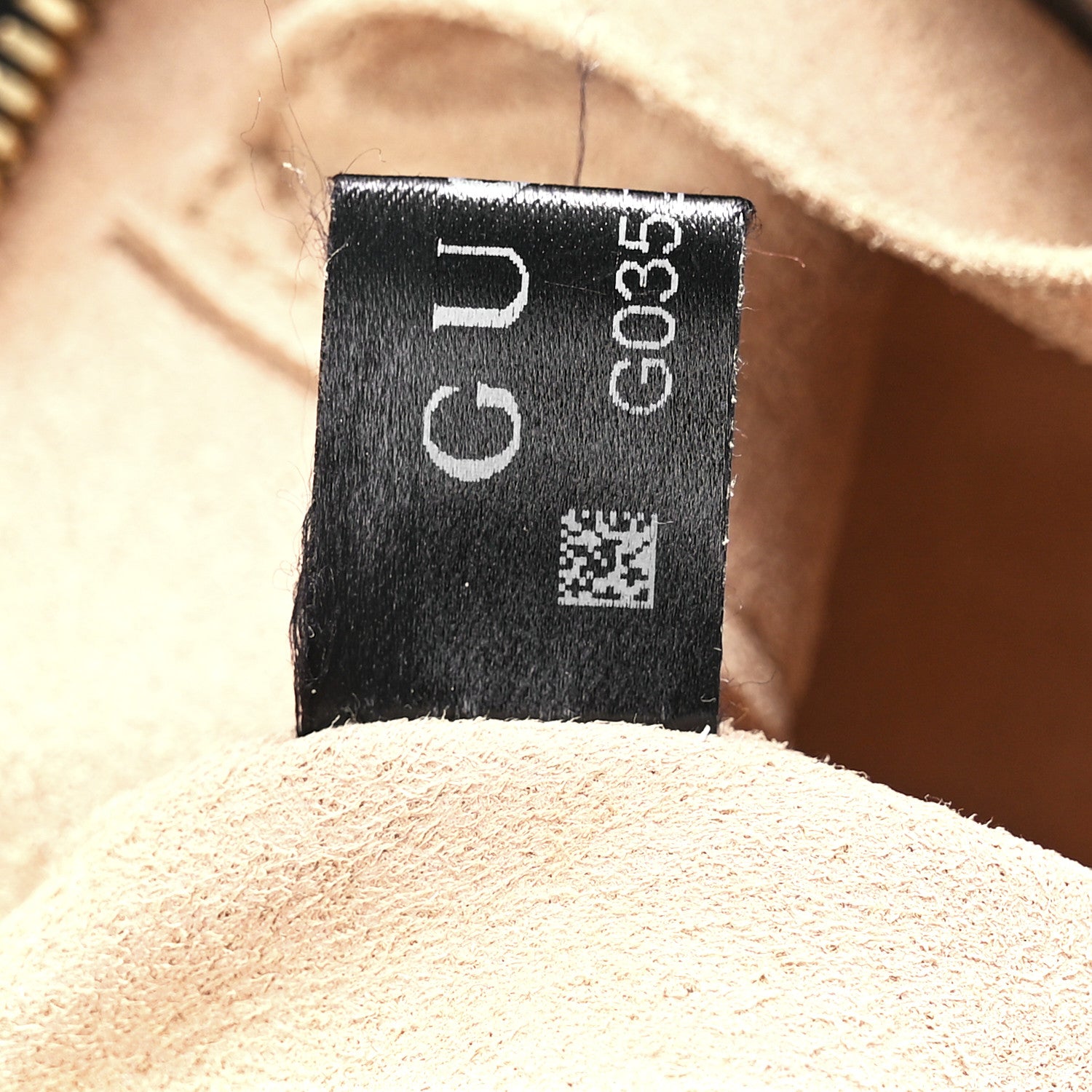 Gucci Monogram Matelasse Diagonal Small GG Marmont Chain Shoulder Bag Beige Black 8 of 12