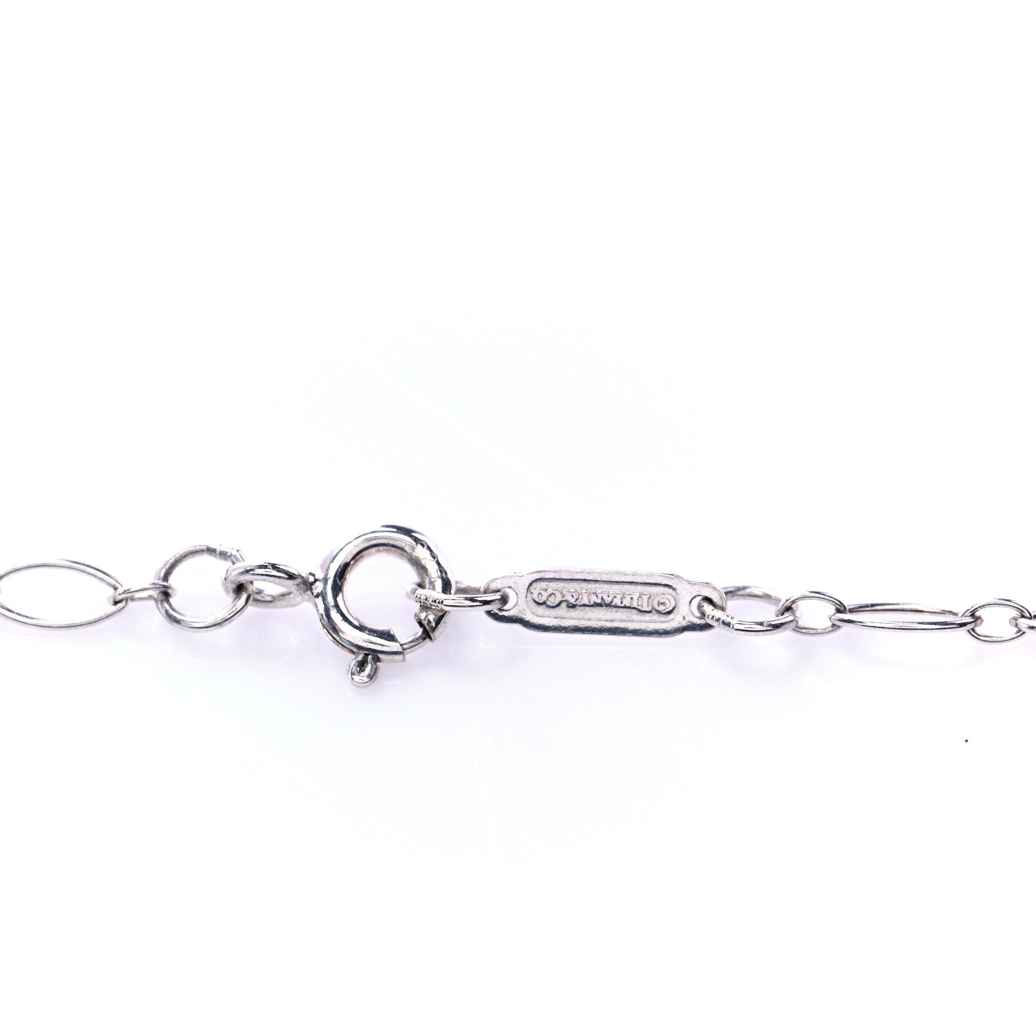 Tiffany Sterling Silver Oval Link Chain Necklace 36" 4 of 6