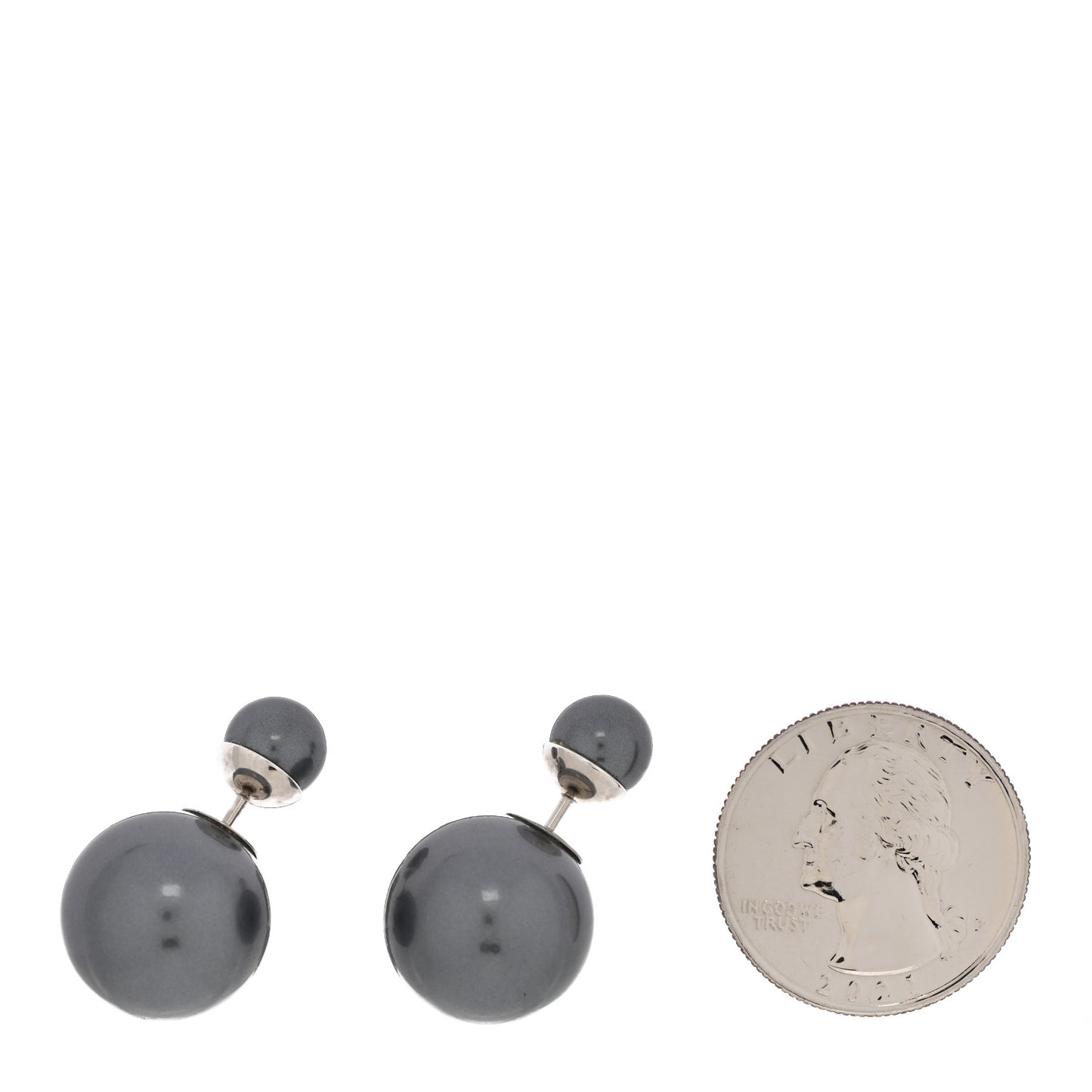 Pearl Mise En Dior Tribal Earrings Grey