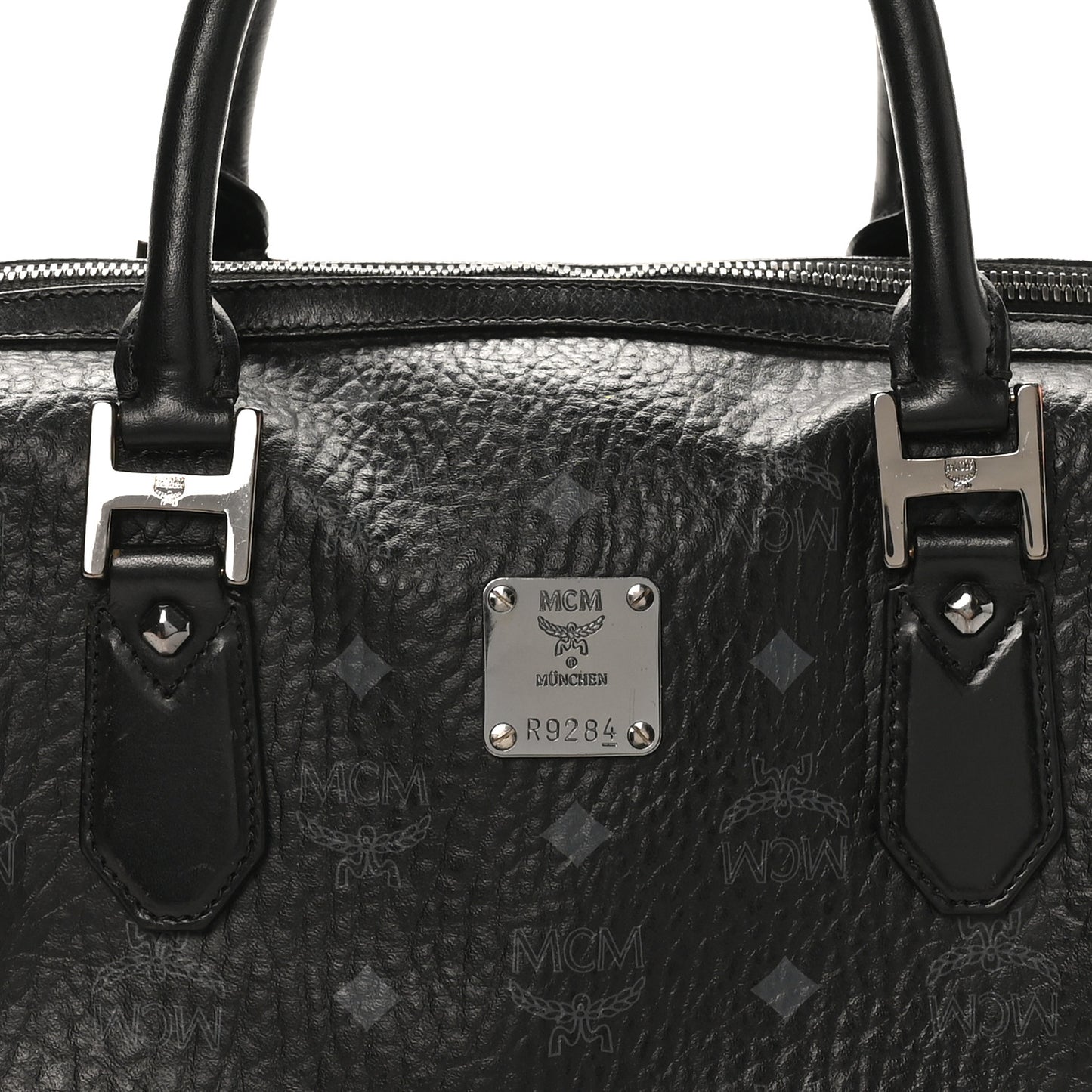 Visetos Heritage Medium Boston Bag Black