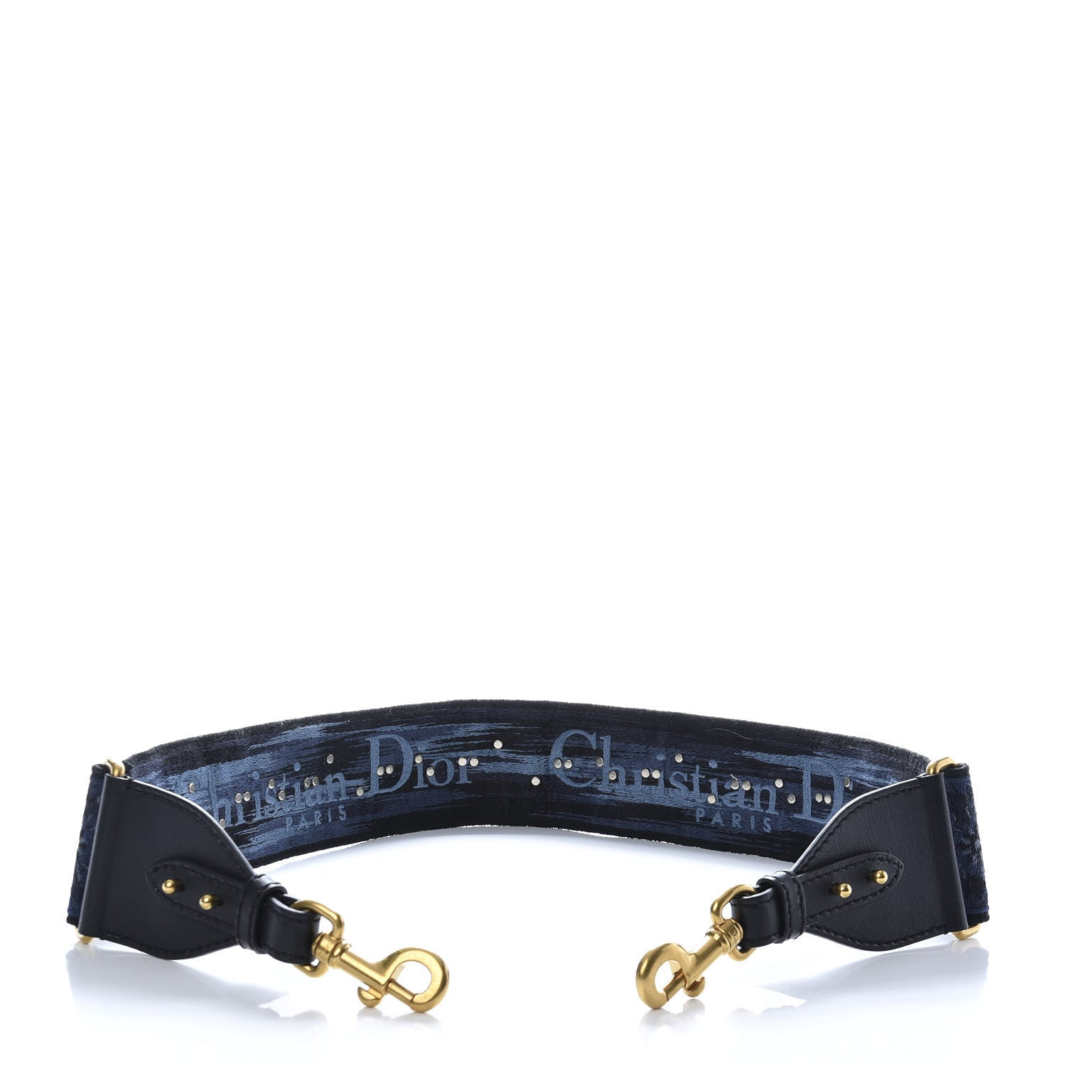 Christian Dior Canvas Embroidered Studded KaleiDiorscopic Adjustable Shoulder Strap Blue 6 of 6