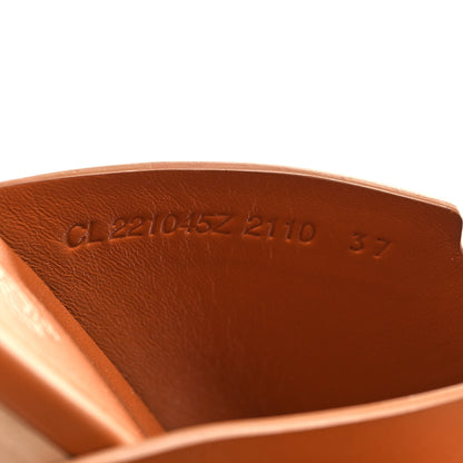 Hermes Calfskin Ellipse Mules 37 Marron Glaise 6 of 9