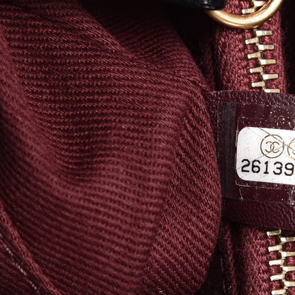Chanel Caviar Chevron Quilted Small Coco Handle Flap Black 7 of 8