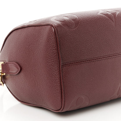 Louis Vuitton Empreinte Monogram Giant Speedy Bandouliere 25 Wine 10 of 12