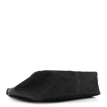 Gucci Monogram Medium Abbey Pocket Hobo Tote Black 3 of 9