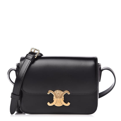 Celine Shiny Calfskin Nano Triomphe Black 1 of 10