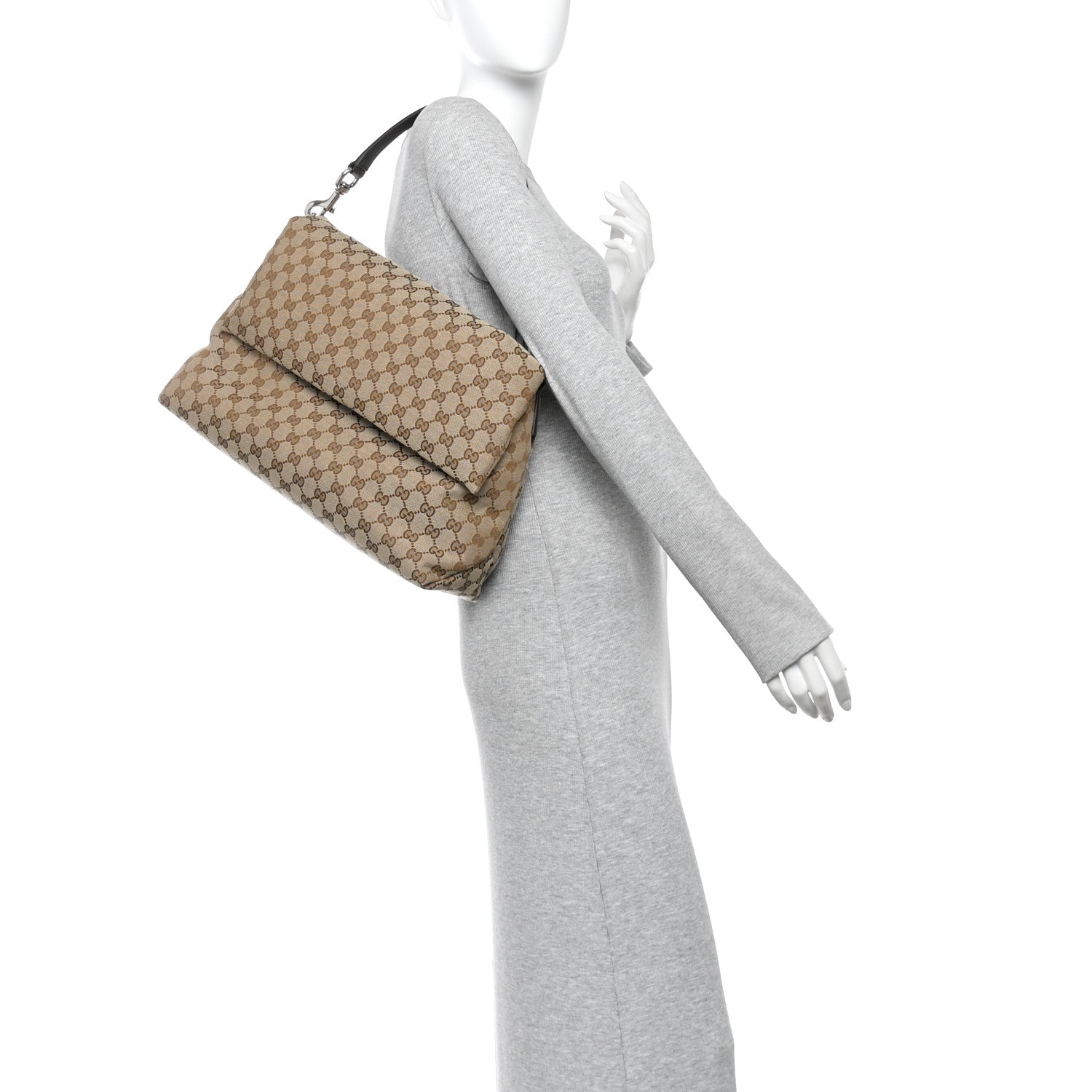 Gucci GG Monogram Large Crossbody Bag Dark Brown 2 of 13