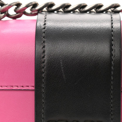 Prada City Calf Saffiano Studded Cahier Bag Fuxia Black 10 of 15