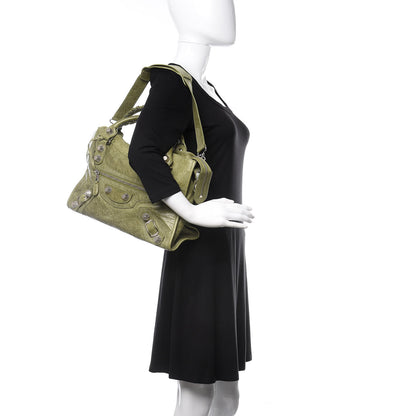 Balenciaga Agneau Giant 21 Silver Hardware City Light Olive 2 of 13