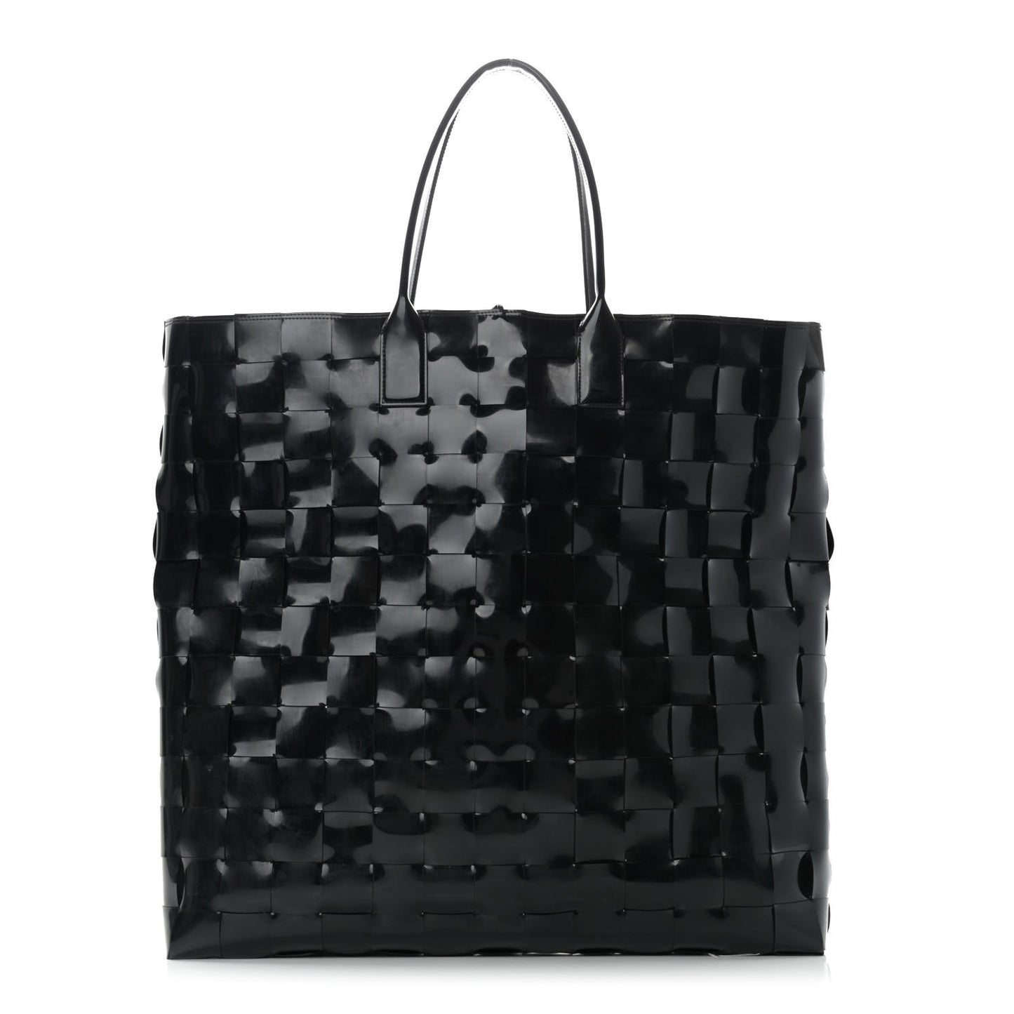 Patent Nappa Intrecciato Extra Large Tote Black