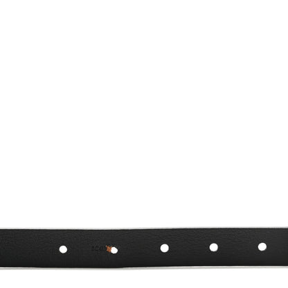 Louis Vuitton Calfskin Embossed LV Initiales 20mm Belt 75 30 Black 4 of 9
