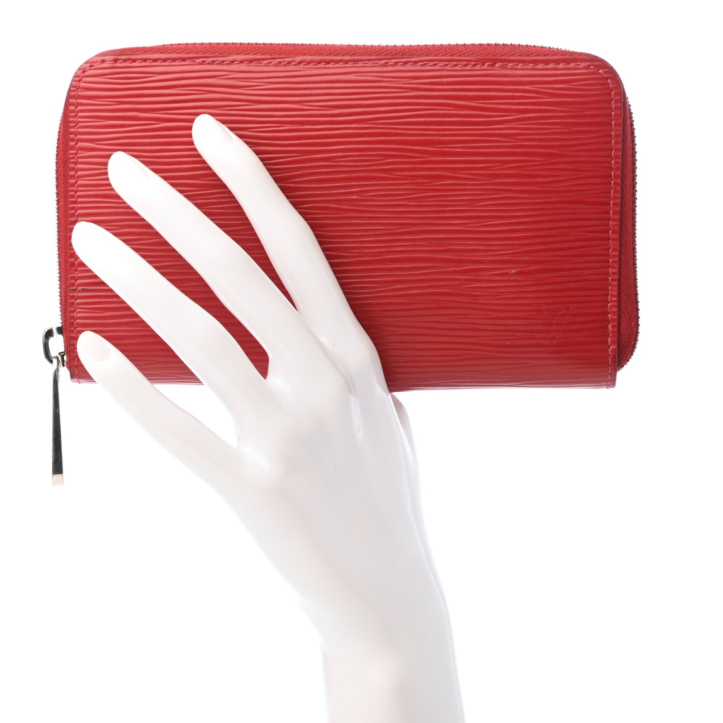 Epi Zippy Compact Wallet Carmine