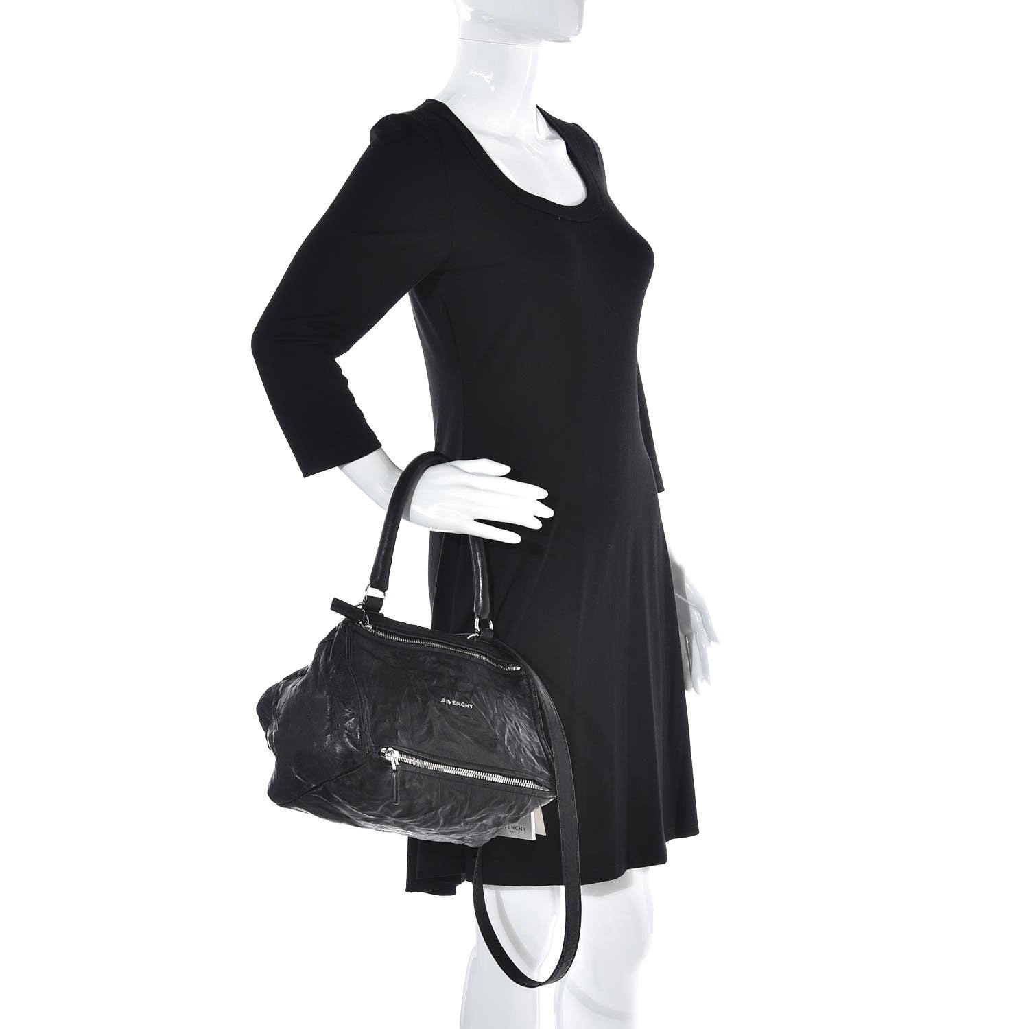 Givenchy Tumbled Sheepskin Small Pandora Black 2 of 8