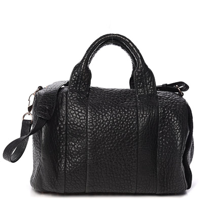 Alexander Wang Pebbled Lambskin Rocco Black Rose Gold Hardware 1 of 8