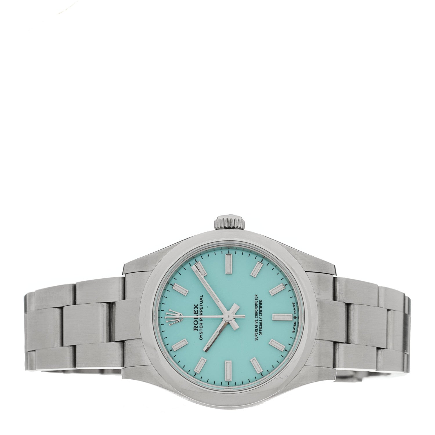 Rolex Stainless Steel 31mm Oyster Perpetual Watch Turquoise 277200 2 of 4