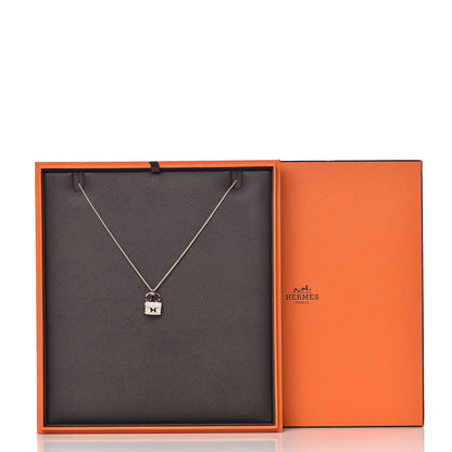 Hermes 18K Rose Gold Diamond Constance Amulette Pendant Necklace 7 of 7