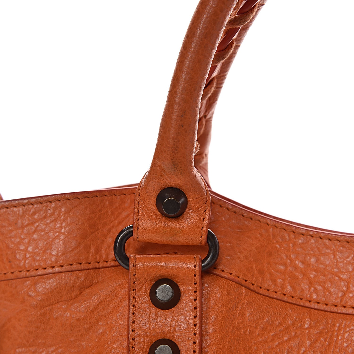 Balenciaga Agneau Classic Hardware Town Tangerine 12 of 18