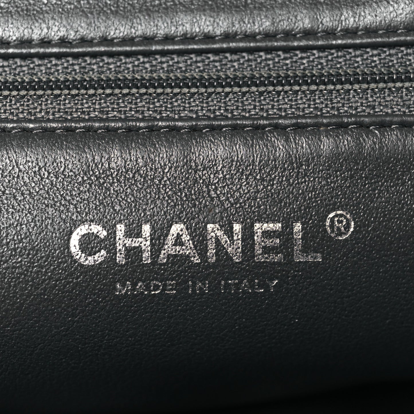 Lambskin Quilted Timeless Clutch Grey