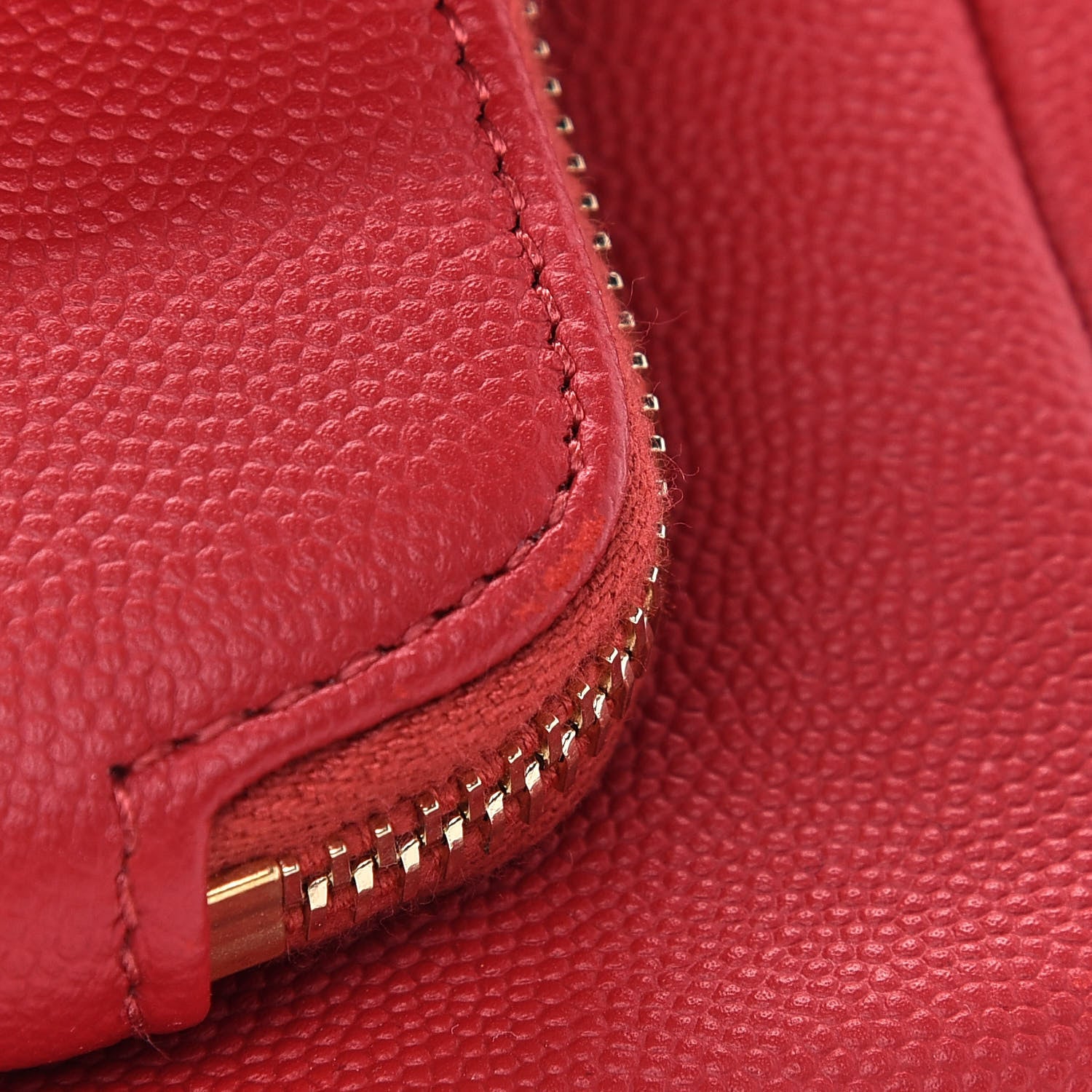Chanel Caviar Quilted Large Business Affinity Flap Red 9 of 9