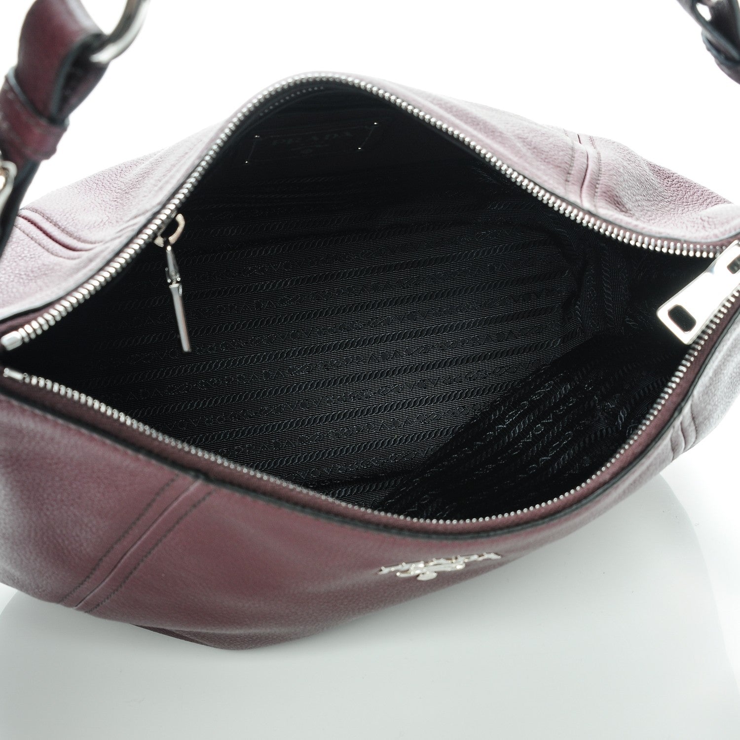 Prada Vitello Phenix Hobo Granato 5 of 6