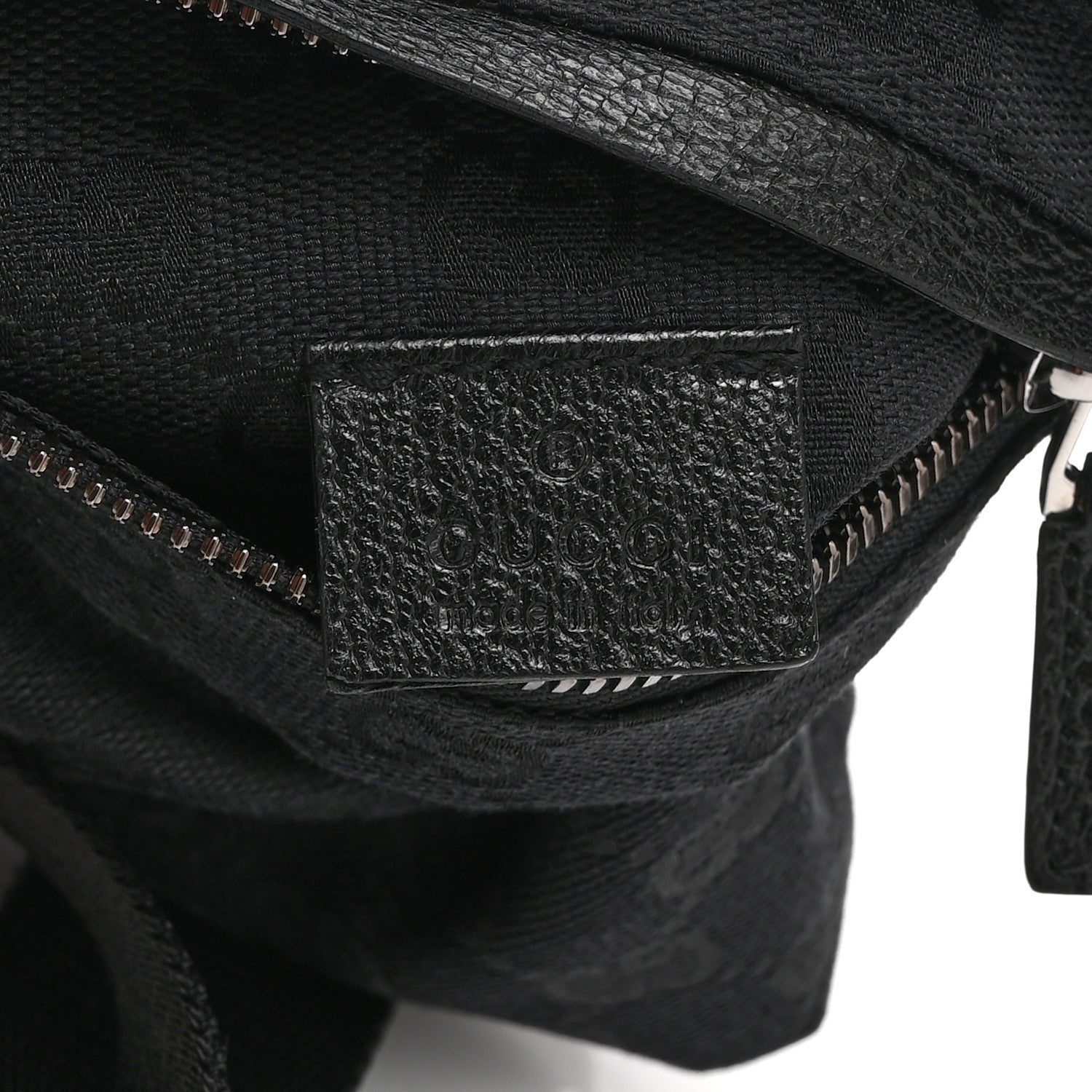 Gucci GG Monogram Double Pocket Belt Bag Black 6 of 10