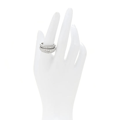 Parker & West by FASHIONPHILE 18K White Gold Diamond 2.45ctw Three-Row Ring 56 7.5 2 of 9