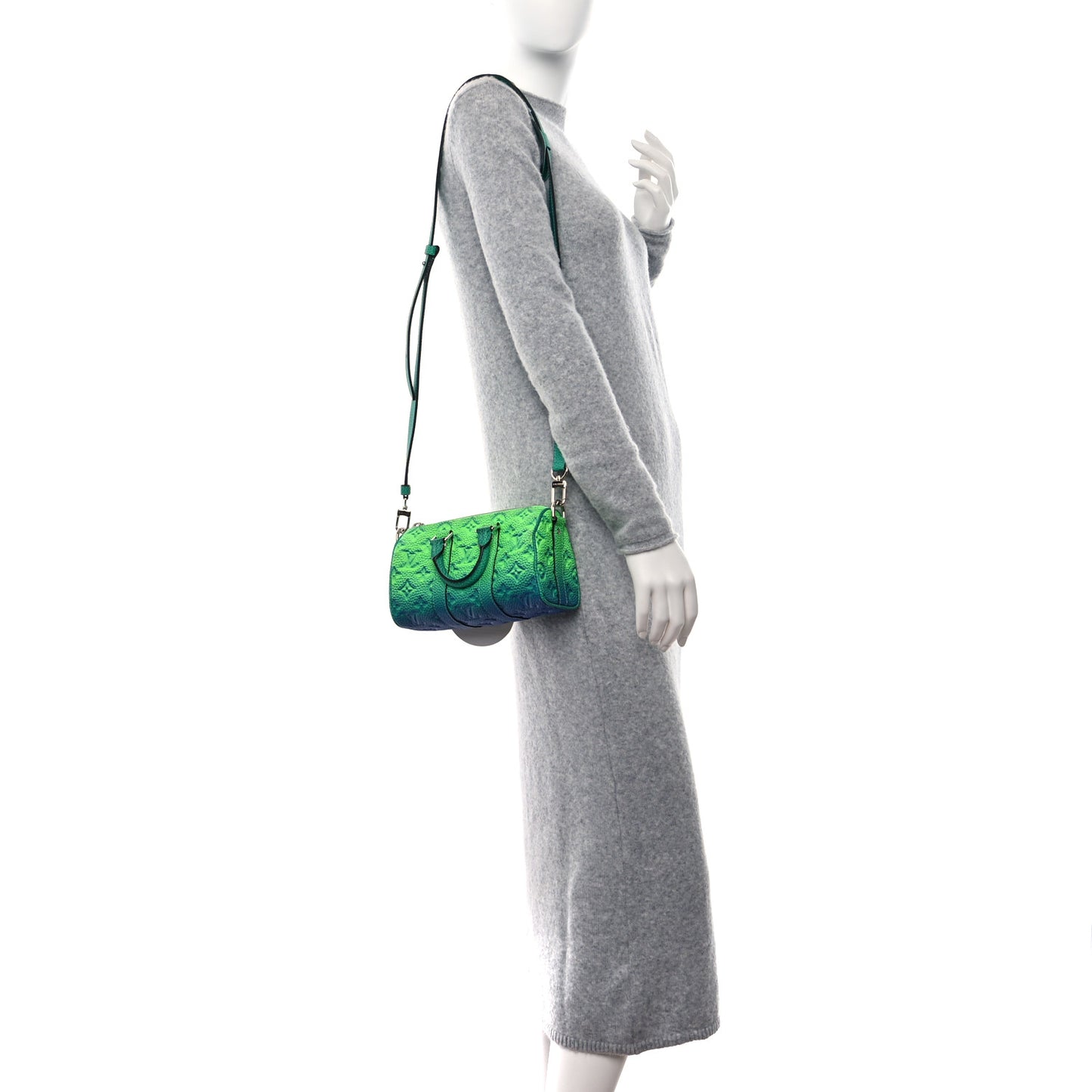Taurillon Illusion Keepall XS Bleu Vert