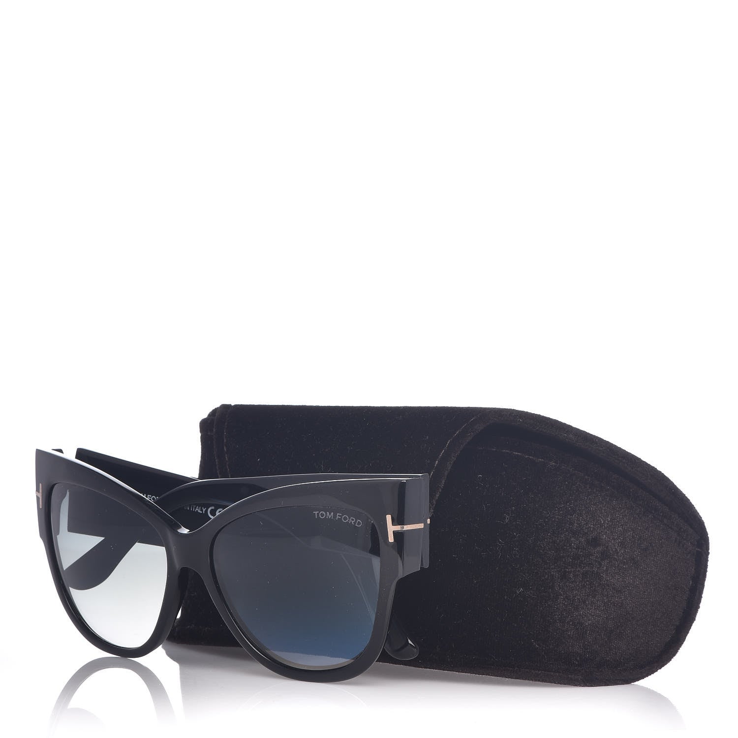 Tom Ford Acetate Anoushka Cat Eye Sunglasses TF371 Black 7 of 7