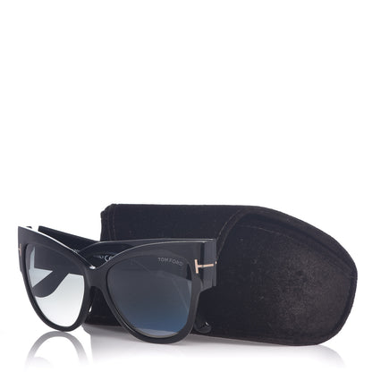 Tom Ford Acetate Anoushka Cat Eye Sunglasses TF371 Black 7 of 7