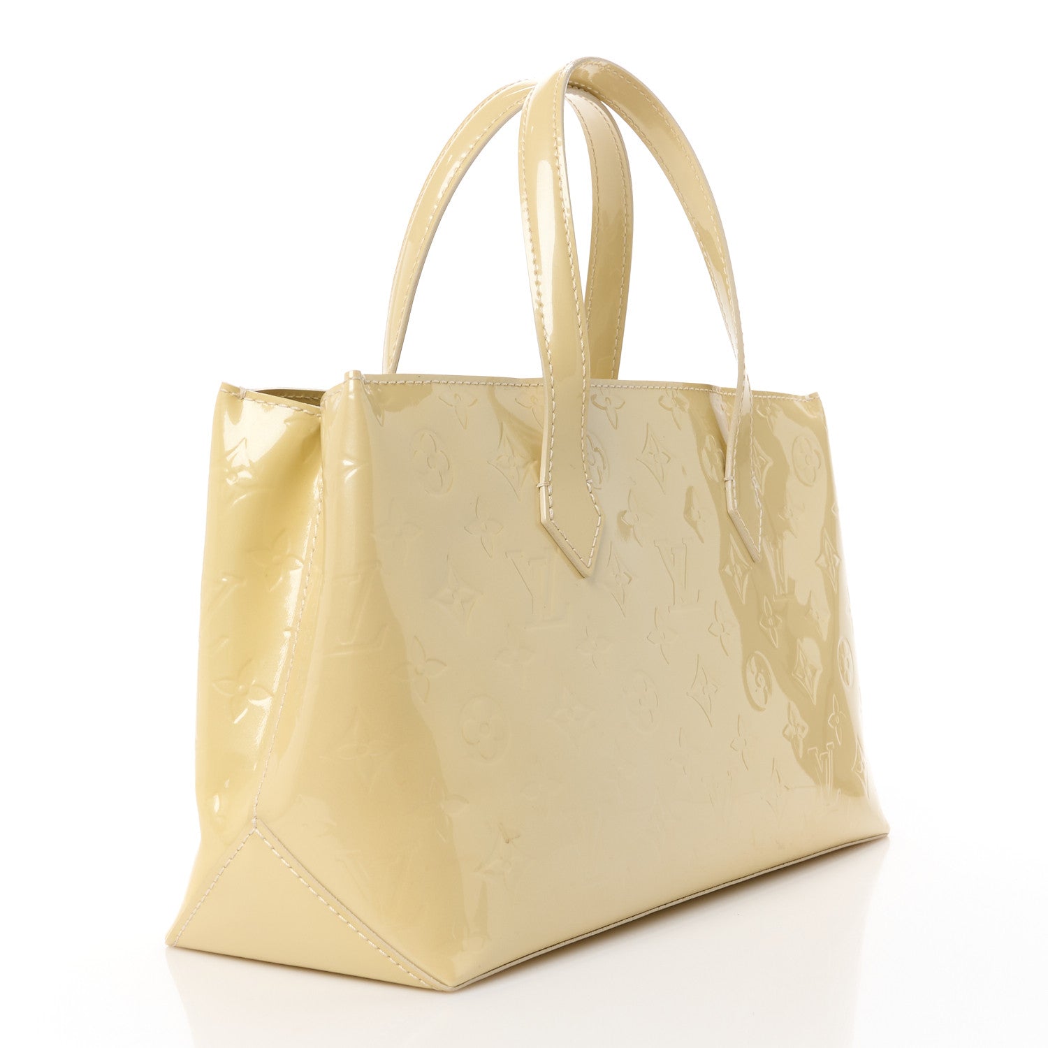 Louis Vuitton Vernis Wilshire PM Blanc Corail 3 of 13