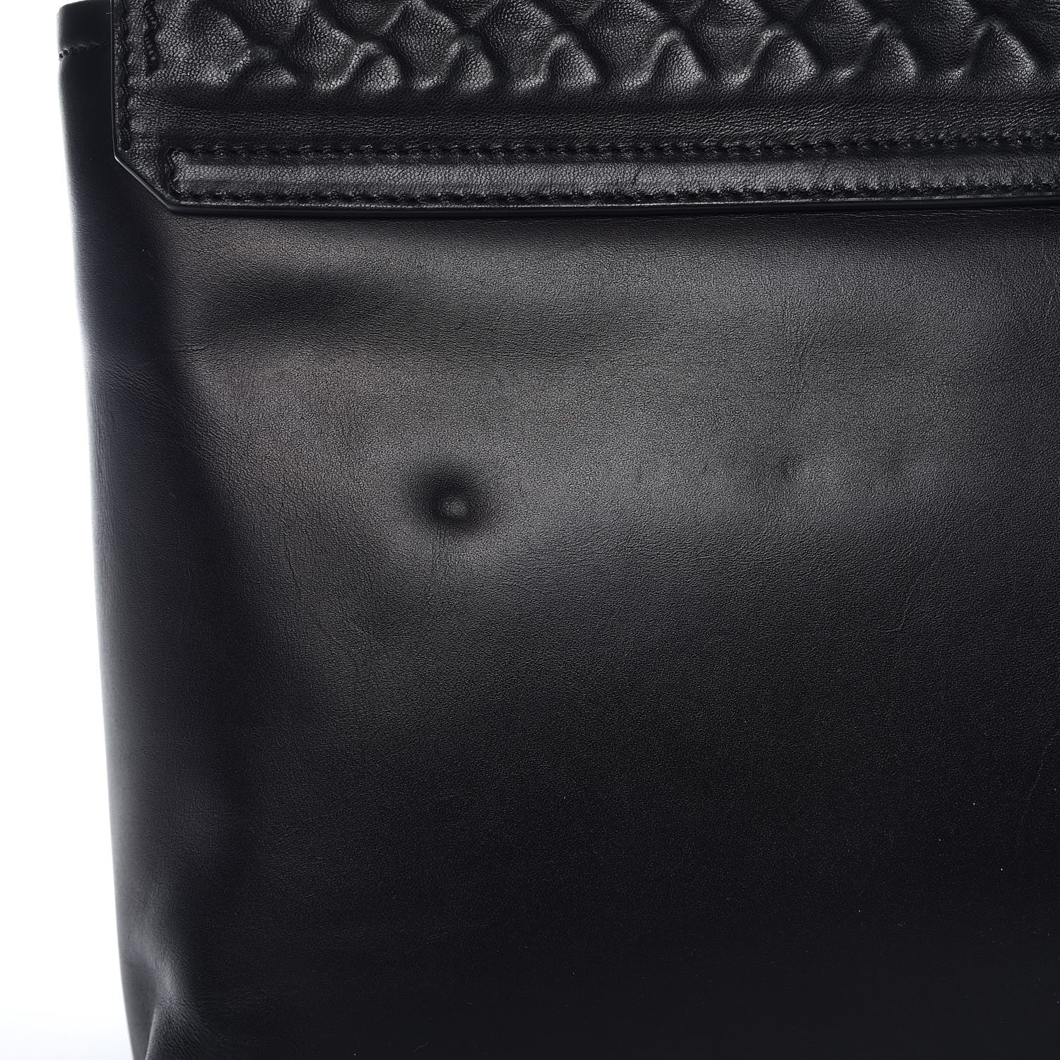 Lanvin Hammered Calfskin Medium Happy Edgy Shoulder Bag Black 8 of 8
