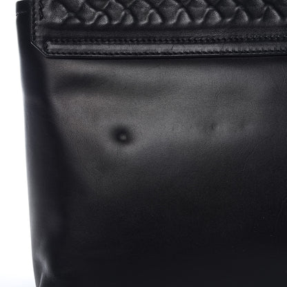 Lanvin Hammered Calfskin Medium Happy Edgy Shoulder Bag Black 8 of 8