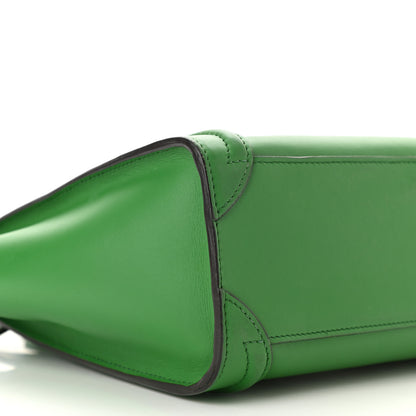 Celine Smooth Calfskin Nano Luggage Grass 9 of 12