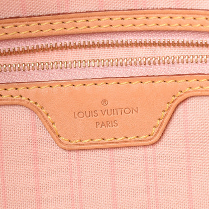 Louis Vuitton Damier Azur Delightful MM Rose Ballerine 6 of 16