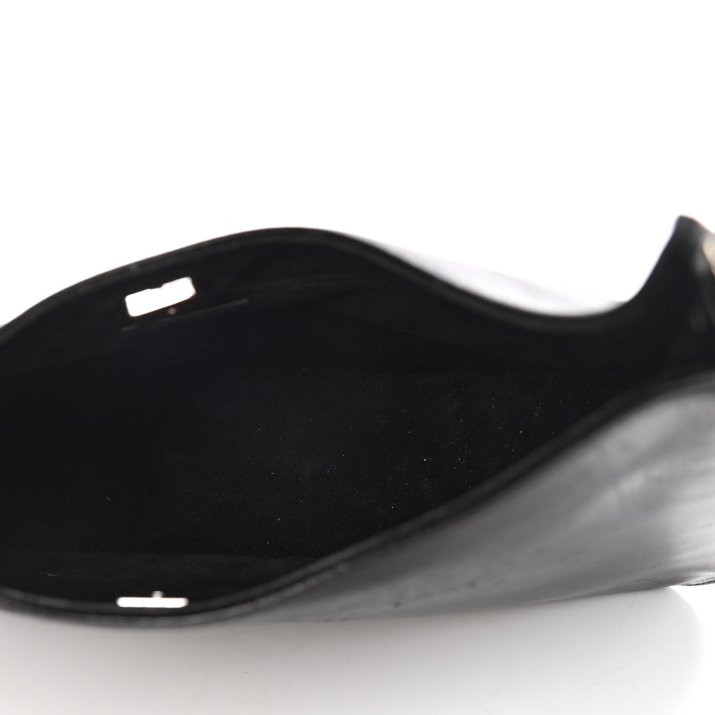 Calfskin Logo Hobo Bag Black