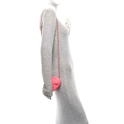 Chanel Lambskin Quilted CC In Love Heart Clutch With Chain Pink 2 of 10