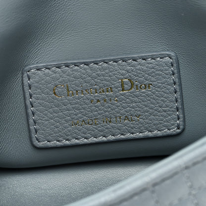 Christian Dior Supple Calfskin Cannage Micro Caro Bag Cloud Blue 6 of 8